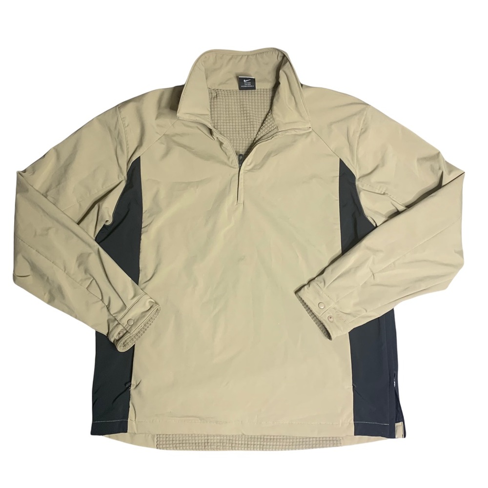 Nike Golf Fit Storm Tan Brown Lined jacket Coat Pullover Size XL